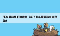 买车邮箱里的油谁出（车子怎么看邮箱有油没油）
