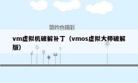 vm虚拟机破解补丁(vmos虚拟大师破解版)
