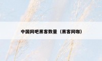 中国网吧黑客数量（黑客网咖）