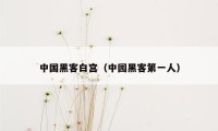 中国黑客白宫(中园黑客第一人)