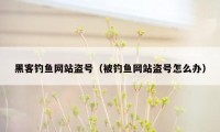 黑客钓鱼网站盗号（被钓鱼网站盗号怎么办）