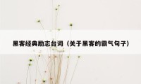 黑客经典励志台词（关于黑客的霸气句子）