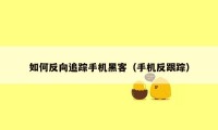如何反向追踪手机黑客(手机反跟踪)