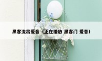黑客流出爱音（正在播放 黑客门 爱音）