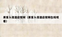 黑客入侵酒店视频（黑客入侵酒店视频在线观看）