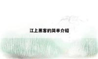 江上黑客的简单介绍