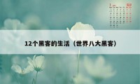 12个黑客的生活（世界八大黑客）
