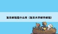 复旦邮箱是什么样（复旦大学邮件邮箱）