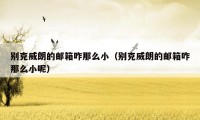 别克威朗的邮箱咋那么小（别克威朗的邮箱咋那么小呢）