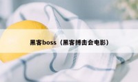 黑客boss(黑客搏击会电影)