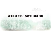 黑客TXT下载|在线阅读（黑客txt）