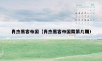 肖杰黑客帝国（肖杰黑客帝国舞第几期）