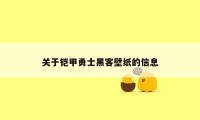 关于铠甲勇士黑客壁纸的信息