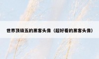 世界顶级五的黑客头像（超好看的黑客头像）