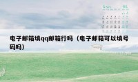 电子邮箱填qq邮箱行吗（电子邮箱可以填号码吗）