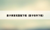 量子黑客完整版下载（量子软件下载）