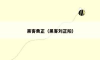 黑客黄正（黑客刘正阳）