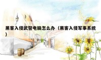 黑客入侵武警电脑怎么办（黑客入侵军事系统）