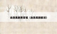 血族美剧黑客姐（血族美剧解说）