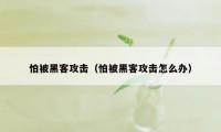 怕被黑客攻击（怕被黑客攻击怎么办）