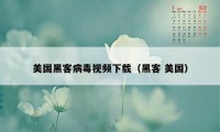 美国黑客病毒视频下载（黑客 美国）