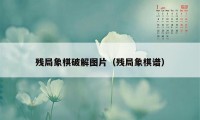 残局象棋破解图片（残局象棋谱）