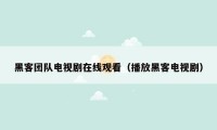 黑客团队电视剧在线观看（播放黑客电视剧）
