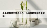 小米邮箱打不开怎么办（小米邮箱登录不了邮箱）