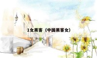 1女黑客（中国黑客女）