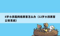 8岁小孩是网络黑客怎么办（12岁小孩黑客公安系统）