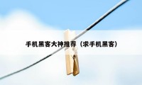 手机黑客大神推荐（求手机黑客）