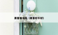 黑客难当吗（黑客好不好）